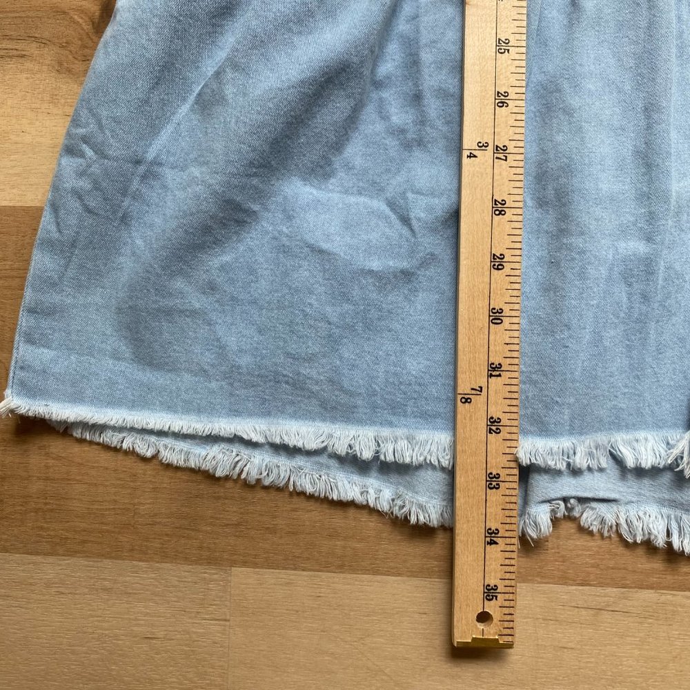 Show Me Your MuMu Light Blue Denim Button-Front Mini Dress - Picture 9 of 11